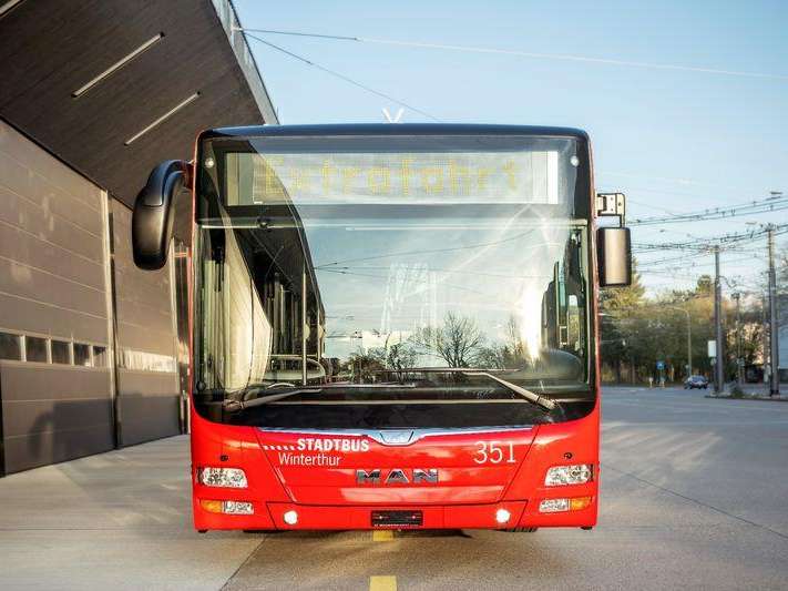Extra trips with Winterthur city bus