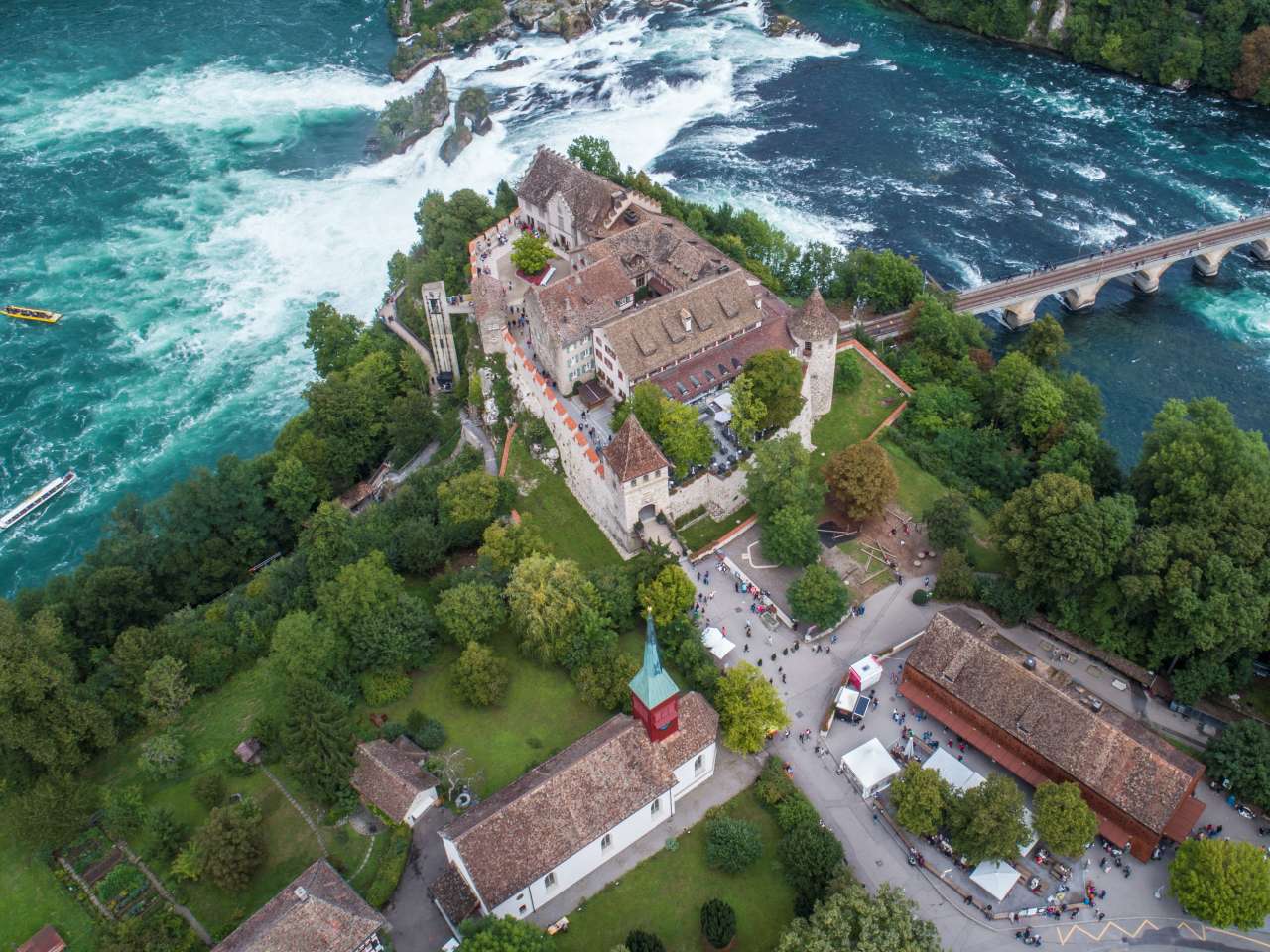 Laufen Castle at the Rhine Falls